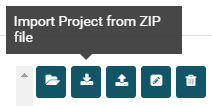 UniFlash import project from zip file