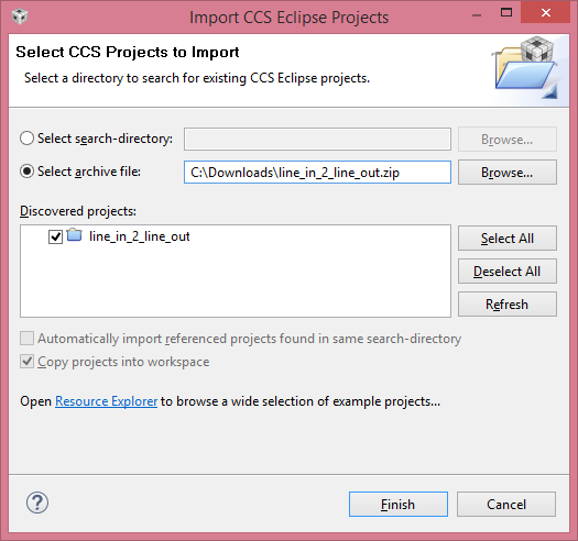 demo program import
