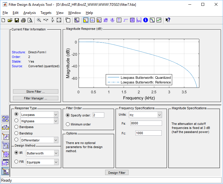 filter design
